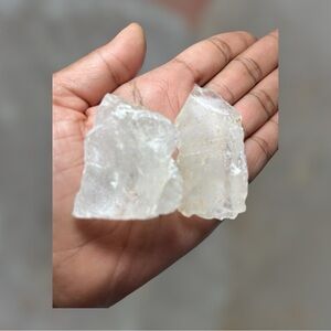 2 Clear Quartz Crystals